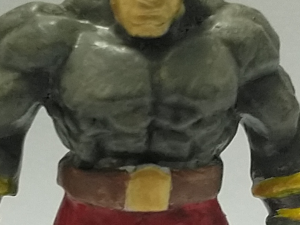 A closeup on the stone golem's abs.