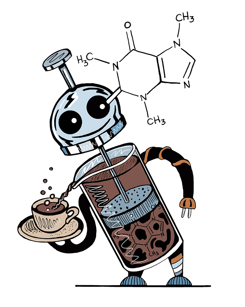 Coffee making robot