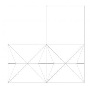 layout of three sides of cube