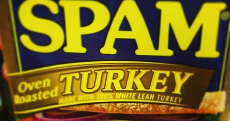 can of spam turkey